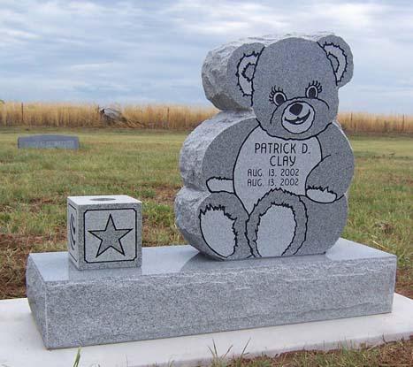 Grey granite childrens memorial