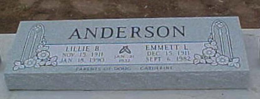 A - Emmett & Lillie Anderson
