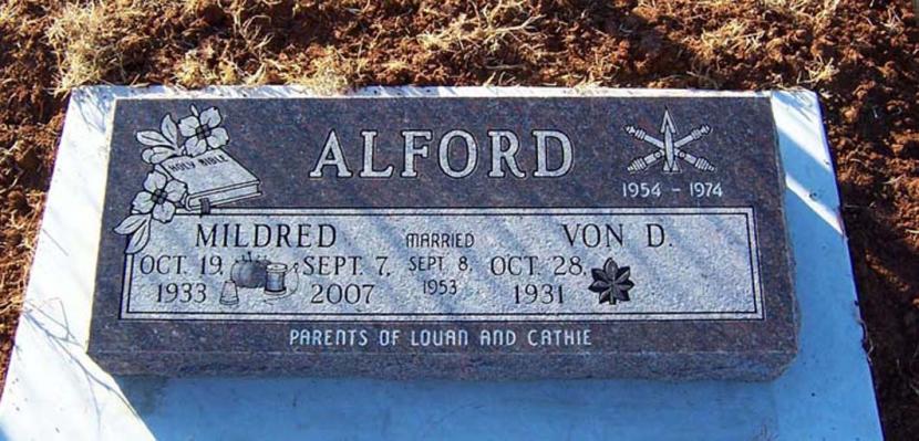 A - Von & Mildred Alford