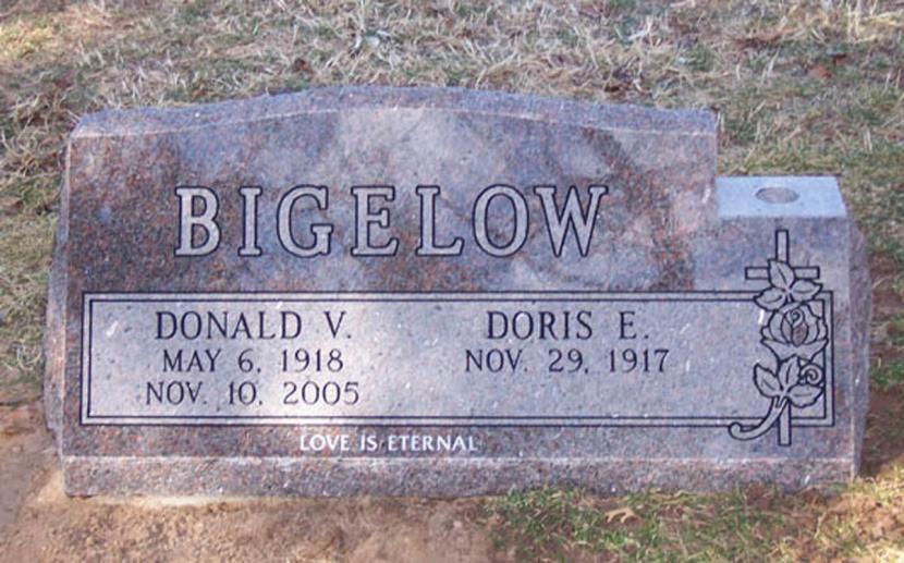 B - Donald & Doris Bigelow Front