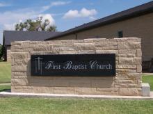 First Baptist Church Sign - Duke OK
