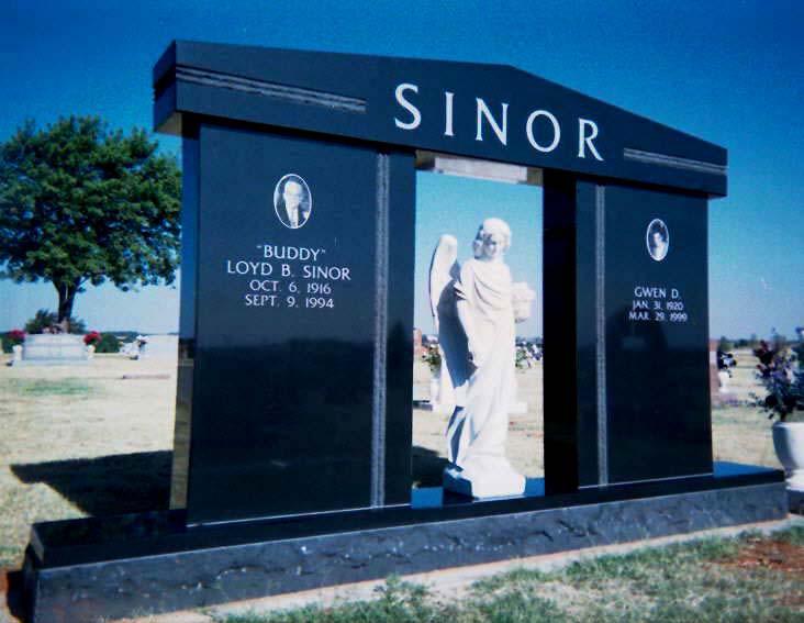 Sinor Family Estate Memorial at Elk City by Willis Granite Products