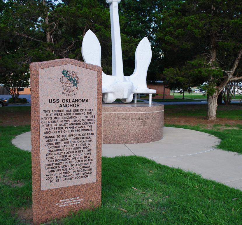 USS Oklahoma Anchor Historical Monument