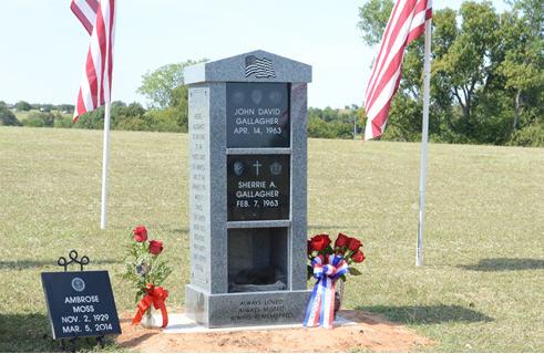 SSGT AMbrose Moss cremain Memorial