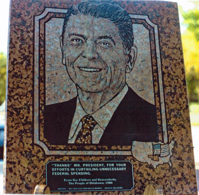 Ronald Reagan Plaque